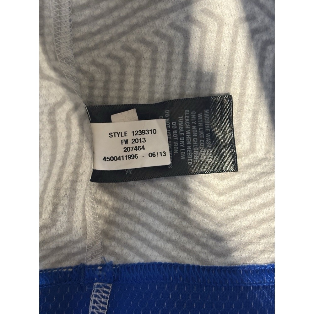 Under Armour ColdGear Mens Small Blue Fitted 1/4 Zip Long Sleeve Training Top - Picture 11 of 12